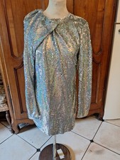 Zara Silver Sequin Dress Size