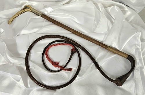 Vintage gents hunting whip - hunting,