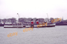 35mm Colour Slide of P.S.WAVERLEY-Paddle Steamer-Underway Thames-1980