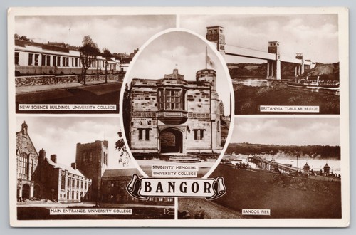 Postcard vintage bangor - postcard,