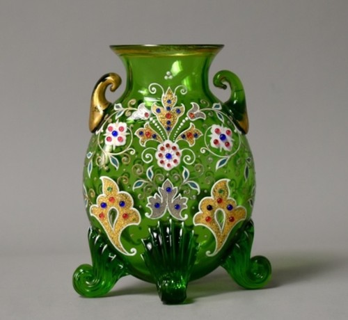 Egermann bohemian glass vase - egermann,