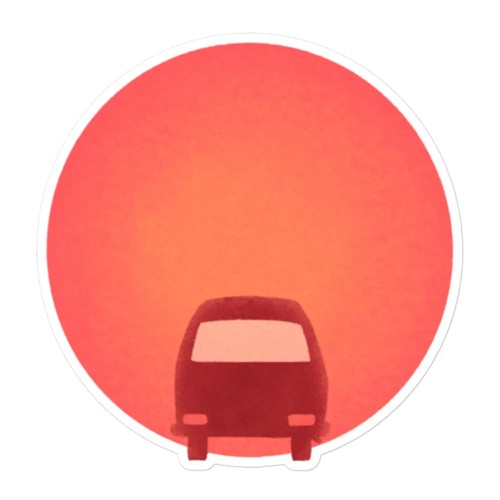 Sunset bus camper van - bus,