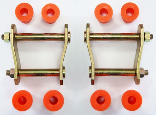 Rear leaf spring shackles - spring, &