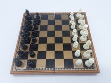 Vintage Mini Travel Chess Set