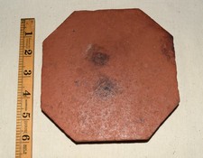1 Antique floor tile. J C EDWARDS, RUABON NO 31.