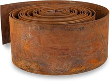 Corten steel lawn edging - corten,