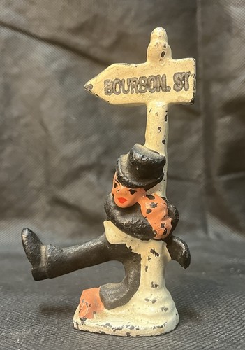 Cast iron lamp - iron, drunk