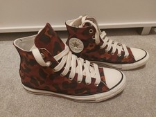 New Womens UK 6.5 Converse Chuck Taylor All Star Leopard Print High Top Trainers