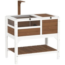 PawHut Wooden Tortoise House