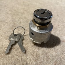 Genuine Lucas Ignition Switch with lock, barrel & 2 original keys. Part no 31973