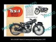OLD 8x6 HISTORIC PHOTO OF BSA