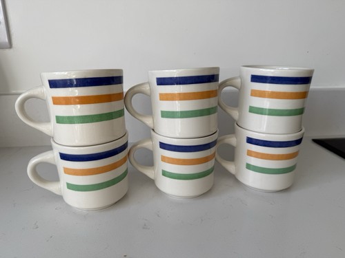 Set vintage colour stripe - 6,
