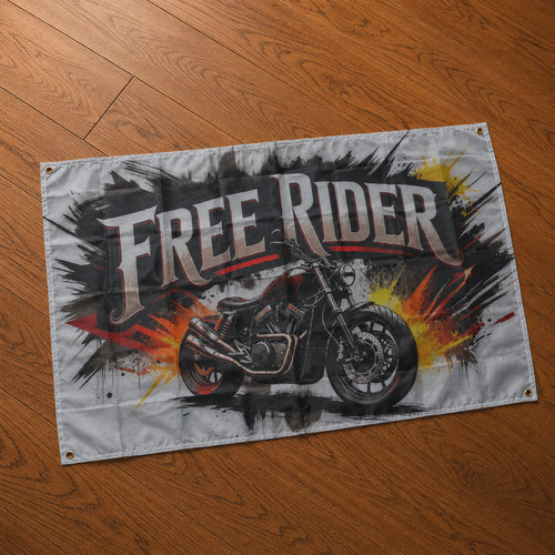 Free rider flag 5x3ft - free,
