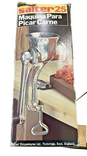 Vintage mincer salter - vintage, 25