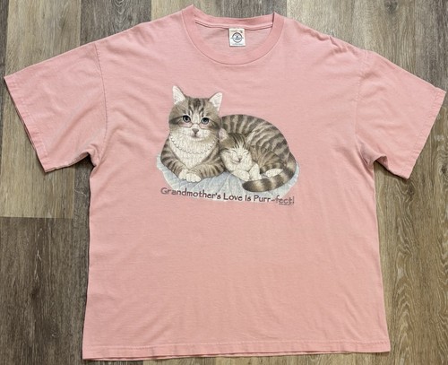 Vintage 90s grandmother - 90s, cat