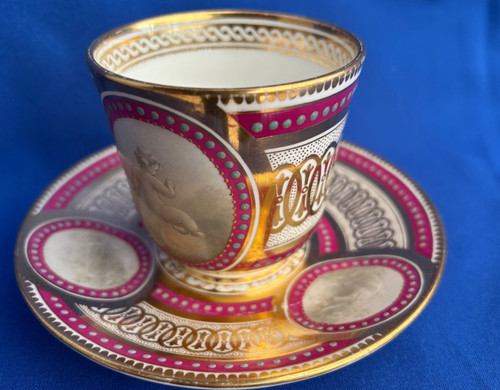 Antique 19thc cup and - cup,