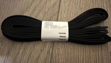 Black Nike Jordan Adidas Vans Premium Flat Laces Trainers-Length 120cm Width 1cm