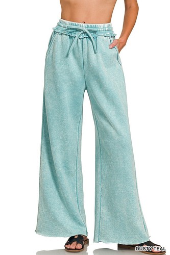 Dusty teal zenana palazzo - dusty,