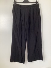 Primark Black Wide Leg Cropped