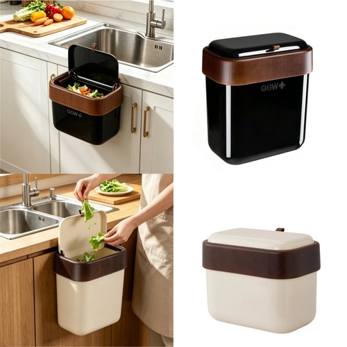 Wall mounted waste bin - waste,