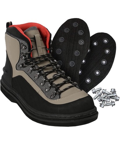 Slate felt sole wading boots - slate,