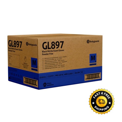 1000 black nitrile - 1000, gloves