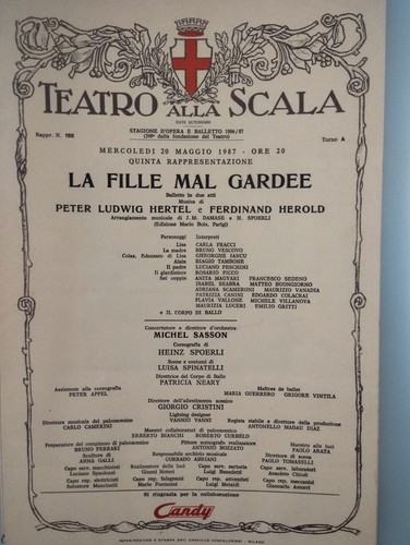 Playbill teatro alla scala - playbill,