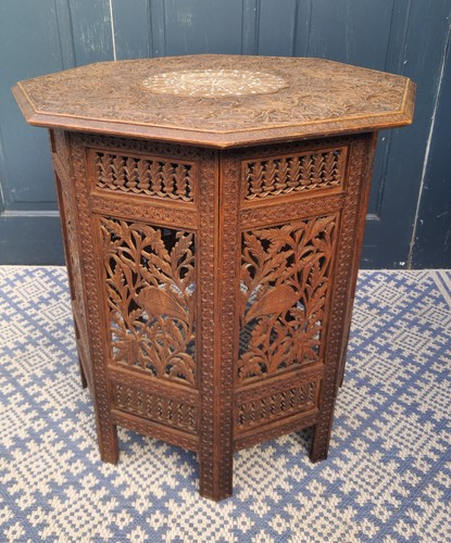 Anglo indian carved - carved, hardwood