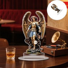 Angel Statues Decorative Ornament Office Home Decors Acrylic Arcangel Figurines