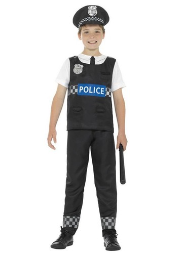 Childrens size cop boys police - childrens,