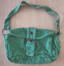 Nice Women's or Older Girl's Green Primark Atmosphere 3 Pocket Zip Shoulder Bag