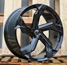 4X 23" E-TRON style black 5X112 10J ET15 wheels for Audi RS7 Q7 Q8 SQ7 SQ8
