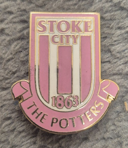 Stoke city pink - stoke, enamel