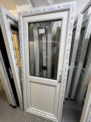 Upvc single door white 850 - in,