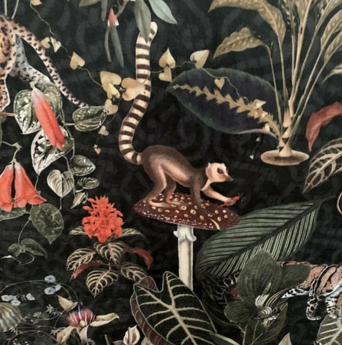 Jungle kingdom velvet printed - jungle,