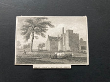 West View of Rye House Herts miniature engraving