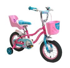Schwinn Elm Special 12" Wheel Girls Bike With Stabilisers Dolly Seat Age 3 Pink
