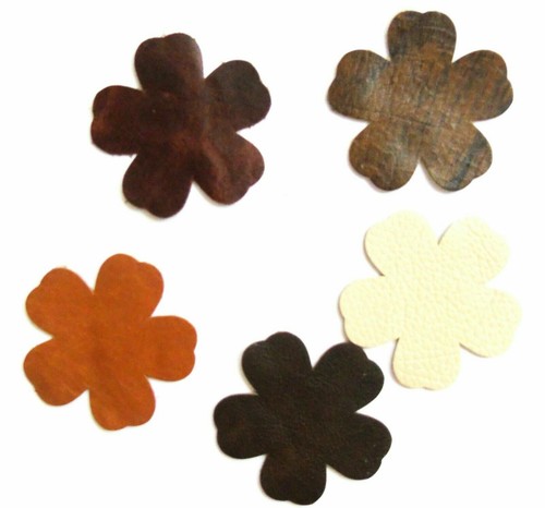 100 genuine leather flowers - 100%,