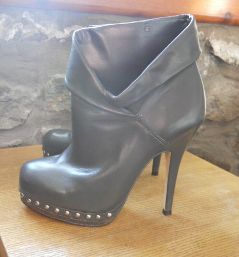 Aldo dark grey leather ankle - aldo,