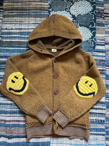 Kapital brown knit hoodie - brown,