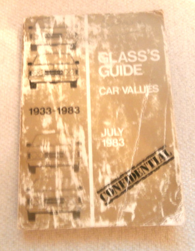 Glass guide car value book - guide,