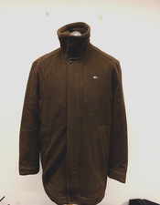 MENS LACOSTE COAT  XL DARK BROWN  (C052) MINT