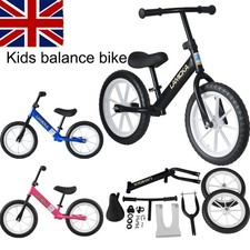 12 14 Inch Balance Bike LED No Pedal Walking Balance Bike Training Bicycle Kids