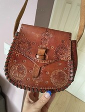 Vintage 70s brown leather look