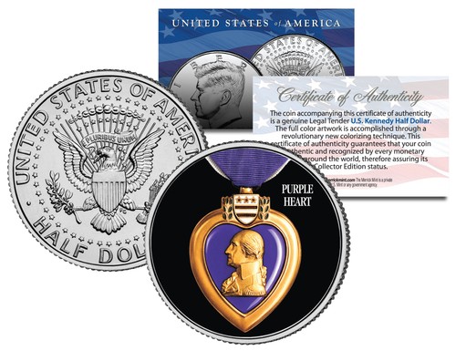 Purple heart medal - purple,
