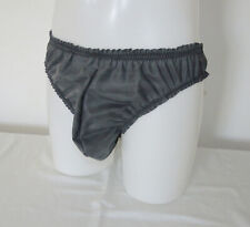 Latex Mix Mens Pants Rubber Underwear Black Briefs Jock Old Fashioned Full Panty