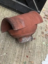 Terracotta Chimney Cowl Vintage Red Hooded Pot Top Insert Flue Vent Hood