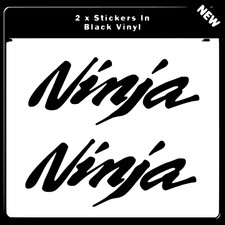 2 x NINJA decals 140mm