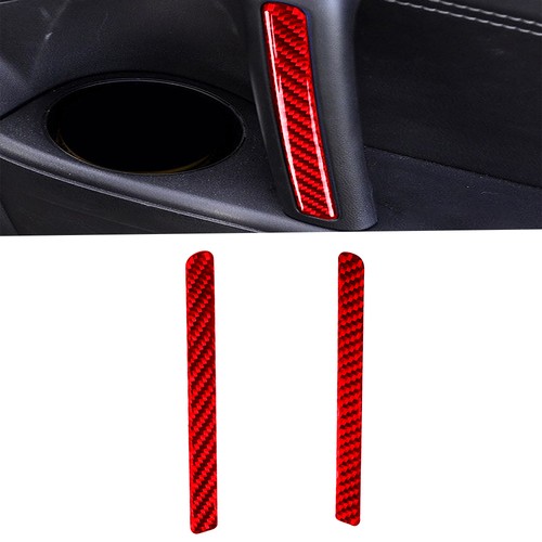 2pcs red carbon fiber - 2pcs,