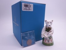 ROYAL CROWN DERBY MINIATURE CHRISTMAS COOK BEAR WITH SIX PENCE